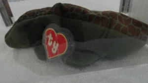*Authentifizierte Ty Beanie Baby ALLY 1. Generation Alligator seltenes Etikett!! - Bild 1 von 4