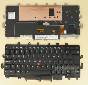 Teclado portugués para computadora portátil para Lenovo Thinkpad X1 Yoga 1a generación 20FQ 20FR retroiluminado - Imagen 1 de 2