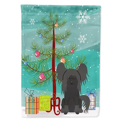 Caroline's Treasures BB4237CHF Feliz Navidad Árbol Chino Crestado Negro Hou... Foto 1 de 4