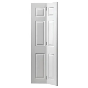 Branded White Primed 6 Panel Textured Hollow Bi-fold Internal Door + UK Delivery - Picture 1 of 6