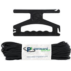100 Feet of Solid Colored 550 Paracord with a Black WindIt Wizard for Easy Use