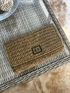 Country Road Woven Raffia Clutch Purse Bag Dress Up Or Down - Picture 1 of 4