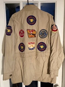 10-x Shooting Jacke/Over Shirt mit Patches 60er/70er Gr.48/Large NRA, Detroit MI + - Bild 1 von 16
