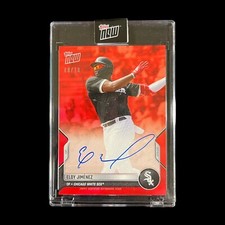Eloy Jimenez 2022 Topps NOW AUTO WHITE SOX ROAD TO OPENING DAY RED 08/10