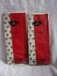 2 Packs Hallmark Valentine’s Tissue Paper Hearts 16 Sheets FREE & FASTSHIPPING - Picture 1 of 3