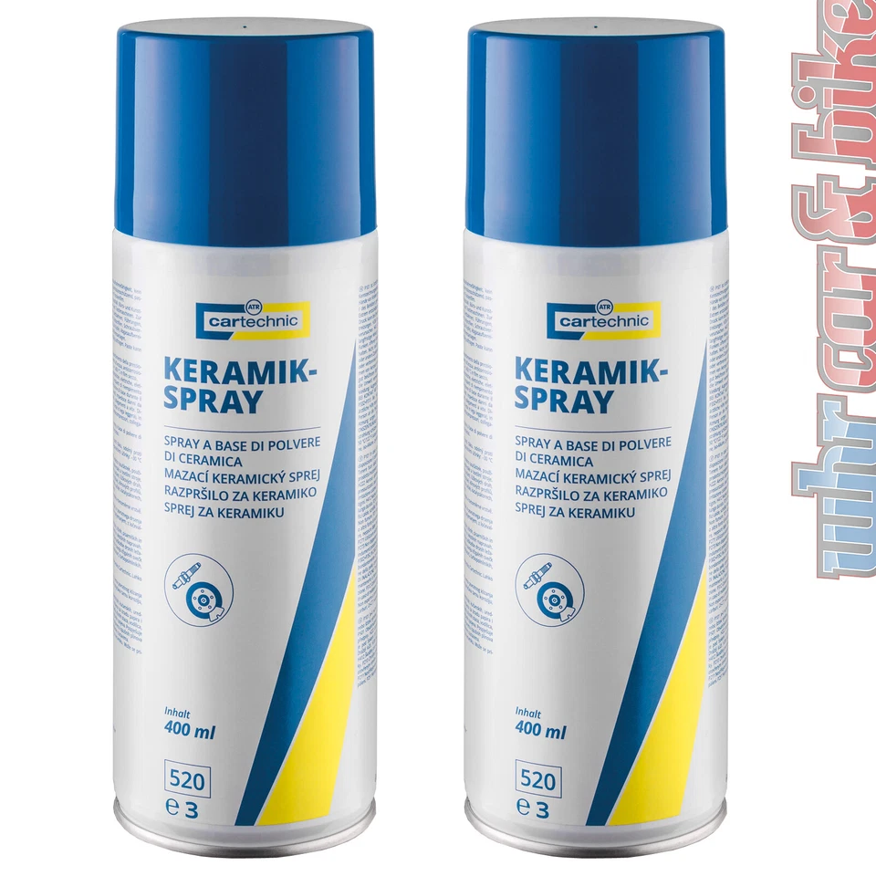 Keramikspray Trennschmiermittel Montagepaste 2x 400ml Cartechnic Keramikpaste