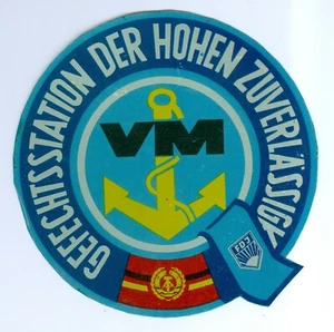 Emblem Abziehbild FDJ / NVA Volksmarine VM für Schiffe und sonstige Objekte - Picture 1 of 1