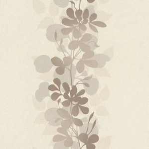 Papel pintado no tejido Rasch Seduction 796698 rape floral beige crema marrón topo estructura - Imagen 1 de 1
