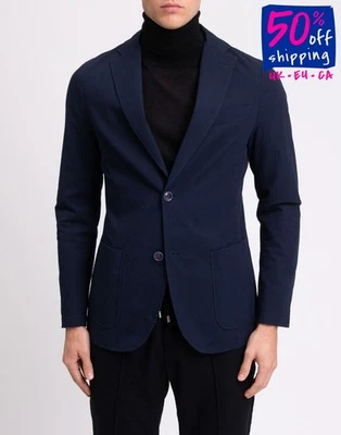 RRP€340 MANUEL RITZ Blazer Jacket US36 IT46 S Lightweight Crumpled Notch Lapel - Image 1 of 4
