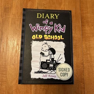 SIGNED! Diary of a Wimpy Kid #10: Old School Hardcover Jeff Kinne - Picture 1 of 6