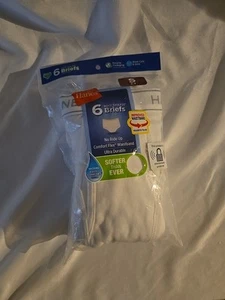 Boys Hanes 6-pack White Tagless Briefs Size Small - Picture 1 of 2