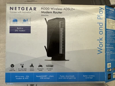 NETGEAR N300 Wireless ADSL2+ Modem Router DGN2200  in ottime condizioni - Immagine 1 di 4