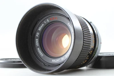 Ship Free Concave O Canon FD 35mm F2 S.S.C. SSC Wide Lens w/ Hood for F-1 JAPAN - Image 1 of 4