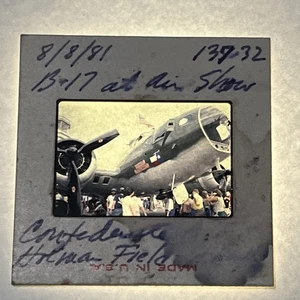 1980s B-17 at Air Show Photo Slide 8/18/81 - Picture 1 of 3