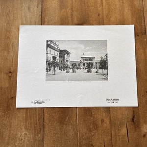 FERMO.PORTO S. GIORGIO Viale e Piazzale dellaStazione . Stampa D’epoca. Marche - Foto 1 di 6