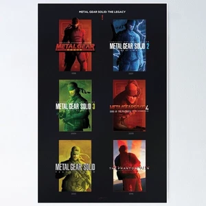 ¡NUEVO! Póster "Legacy" Best Design Metal Gear Solid, póster I-V Metal Gear Solid - Imagen 1 de 1