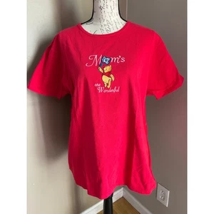 Camiseta Roja XL Vintage Años 90 Disney Winnie The Pooh Mom’s Are Wonderful - Imagen 1 de 9