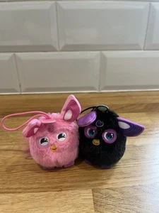 Mcdonalds Furby Plush Keyring Teddies Pink & Purple Bundle X2 3โ - Picture 1 of 6