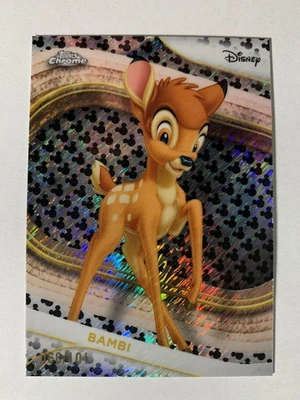 2025 Disney Chrome BAMBI Mickey Mouse Refractor #68/101 - Image 1 of 2
