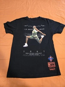 Vintage Mitchell & Ness Shawn Kemp 1991 NBA Dunk Contest Tee Shirt | Sz M Medium - Picture 1 of 1