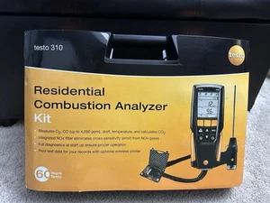 Testo 310 I Residential Combustion Analyzer Kit I Flue Gas Detector Set - Picture 1 of 2