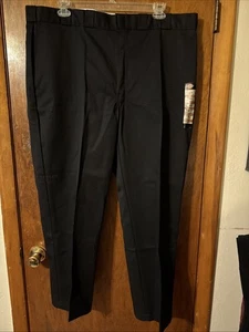 NWT Men's Black Dickies Original Fit Work Pants Size 46x30. C99 - Picture 1 of 6