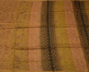 Sushila Vintage Indian Saree 100% Pure Silk Printed Floral Soft Craft Fabric - Picture 1 of 10