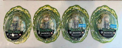 Funko Rick y Morty Figuras de Acción Juego Completo de 4 Traje Espacial Nuevo Foto 1 de 4