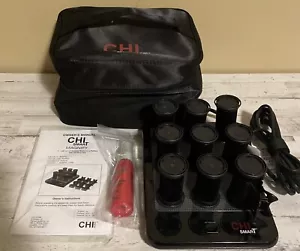 CHI Smart Magnify Ceramic Hot Rollers 1.25” Set with Case CS1104 No Clips - Picture 1 of 5