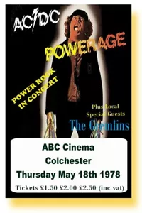 Poster concerto incorniciato AC DC, Colchester - Foto 1 di 2