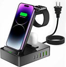 8-in-1 Charging Station: 100W Wireless Charging and 20W USB C 2-Port Apple-Compa