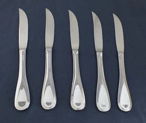 MIKASA Acero Inoxidable BRAVO, 5 Cuchillos para Carne, ¡Brillante y Brillante!,LoteBa2 - Imagen 1 de 2