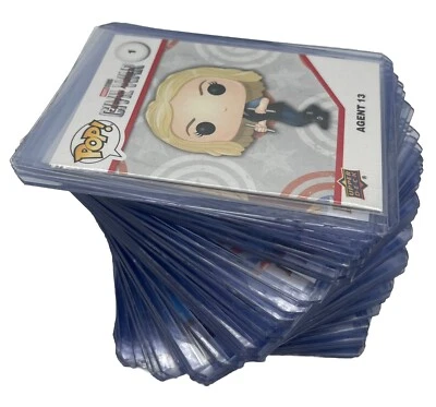 Funko Marvel Upper Deck Complete Common Set 1-100 W/ Top Loaders & Stickers NM/M - Image 1 of 2