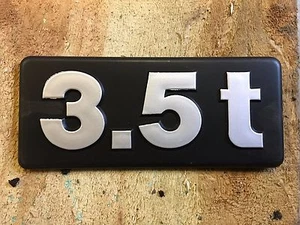 LEYLAND DAF LDV 400 PLACA TRASERA 3.5t NUEVO ABR6203 PIEZA ORIGINAL - Imagen 1 de 2