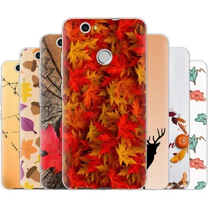 Dessana Autumn Pattern Silicone Protection Cover Case Phone For Huawei - Picture 1 of 14