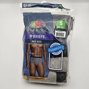 Fruit of the Loom slip intimo uomo moda vita media confezione da 6 piccoli 28-30" nuovo con etichetta - Foto 1 di 4