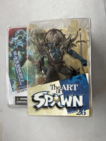 McFarlane Spawn the Art of Spawn Series 26 Black Knight Figure- Box Damaged Cover