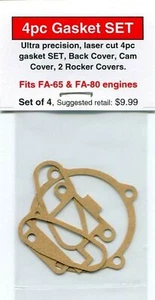 JUEGO de juntas de 4 piezas del mercado de accesorios para motores Saito FA-65 y FA-80, nuevo en paquete - Imagen 1 de 2