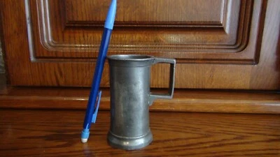 TRES ANCIENNE MESURE en ETAIN  décilitre poinçon de LECLERC HUMBERT à LILLE - Photo 1/4