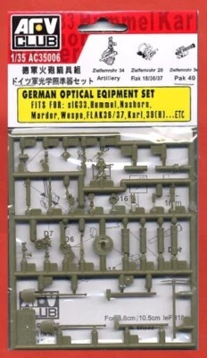 Juego de equipo óptico alemán AFV Club AC35006 1/35 para pistolas autopropulsadas Foto 1 de 2