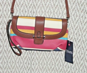 Chaps Crossbody Schultertasche Handgelenktasche Clutch Handtasche Neu mit Etikett abnehmbarer Riemen - Bild 1 von 8