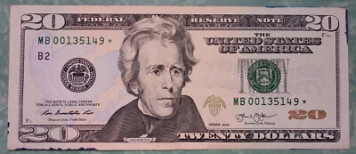 2013  $20.00   Star note  low run 320,000   MB00135149*   - Image 1 of 2
