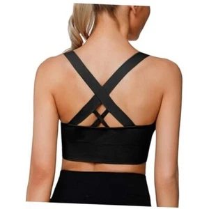 Supportive Sports Bras for Women High Impact, Women Sports Bra Large A-black - Picture 1 of 8