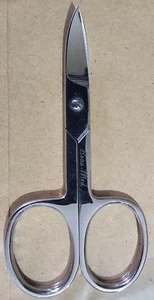 TIJERAS DE UÑAS DE DEDO DEL PIE DE ACERO INOXIDABLE TIJERAS CURVAS PARA CUTÍCULA MANICURA (NUEVAS) - Imagen 1 de 1