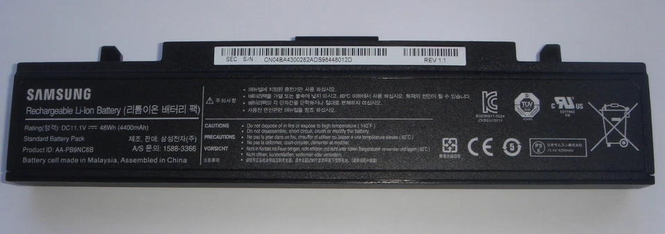 Originale Batterie SAMSUNG AA-PB9NC6B Q320 R458 R460 R468 R505 R510 R519 Neu - Bild 1 von 1