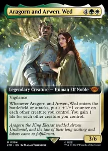 MTG Aragorn und Arwen, Mi NM Extended Art #394 LTR Magic Karte kostenloser Versand - Bild 1 von 3