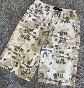 Calvin Klein Jeans Cargo Shorts boys 10 skull camo print euc 3007 - Picture 1 of 6