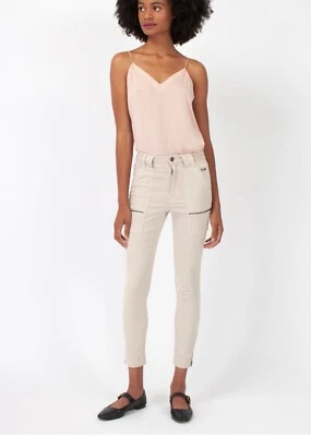 Pantalones cargo ajustados JOIE High Rise Park nuevos talla 26 en beige/tostado Foto 1 de 4