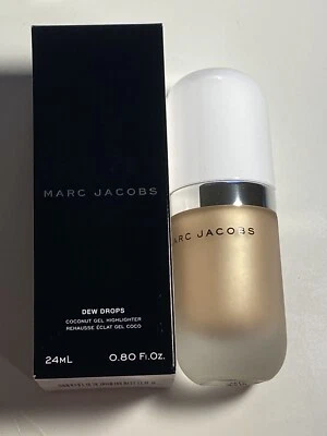 Marc Jacobs Dew Drops Coconut Gel Highlighter 50 Dew You? Golden Peach 0.8oz NIB - Image 1 of 2