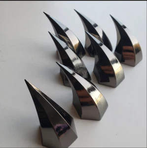 12 Pieces Black Large Metal Screw Back Dragon Claw Spikes Studs Punk Studs - Bild 1 von 4